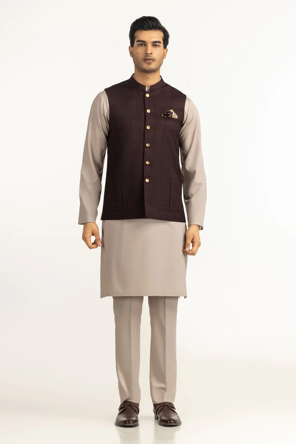 Regular Fit Styling Waist Coat - Image 3