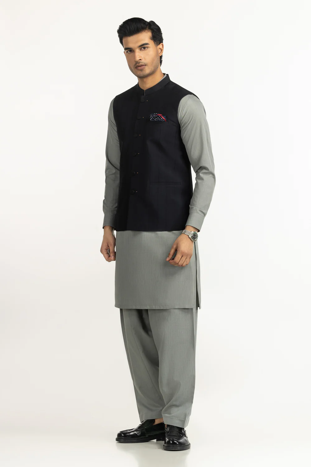 Regular Fit Styling Waist Coat - Image 3