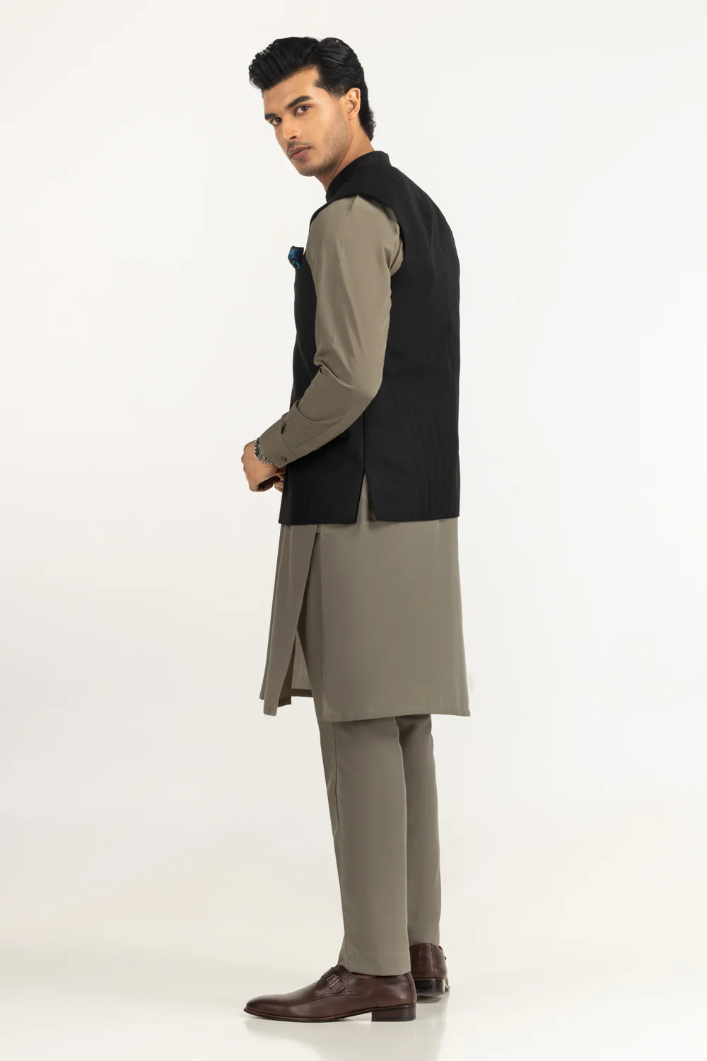 Regular Fit Styling Waist Coat - Image 4