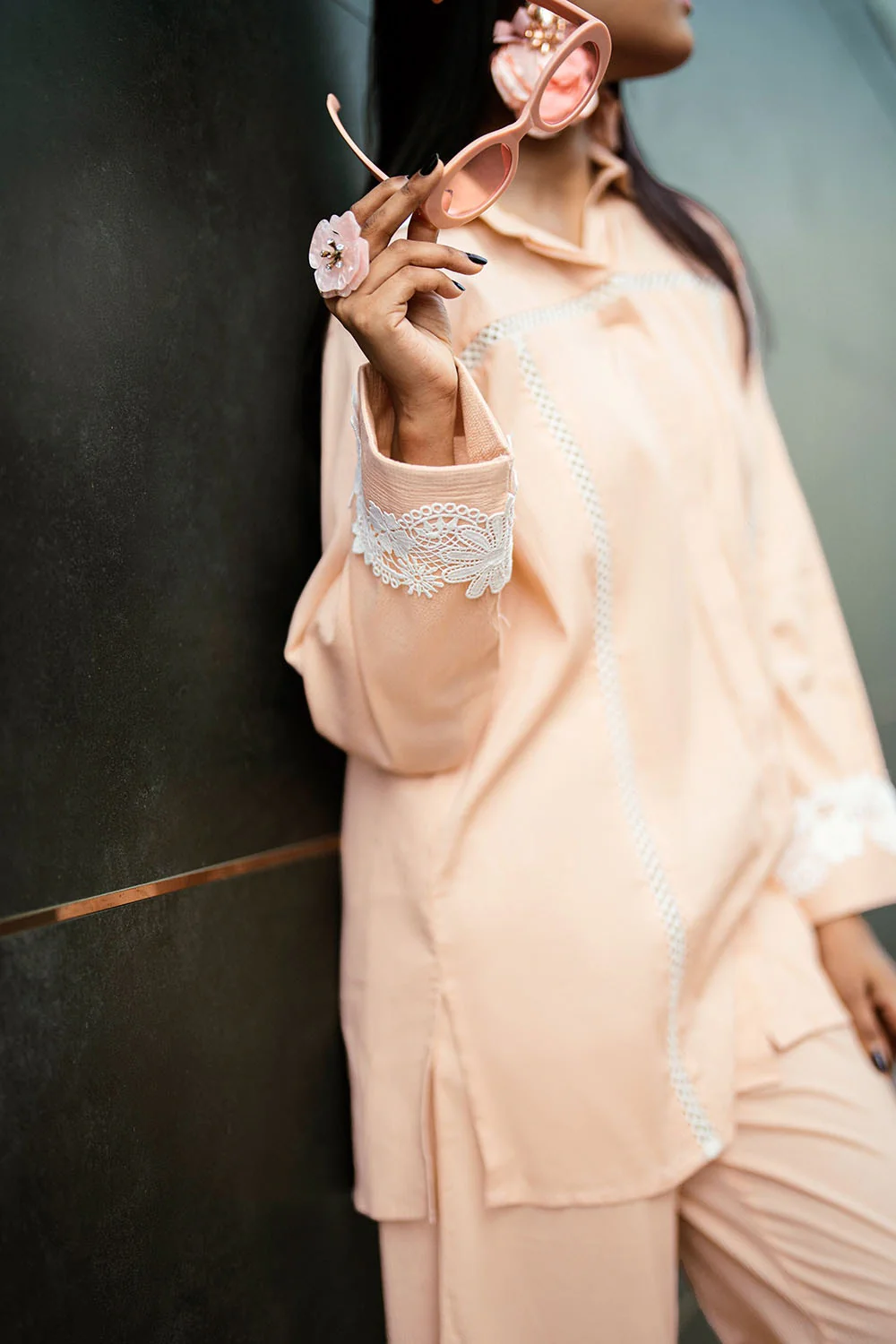 Ripple Crinkle Dyed Co-Ord Set - Image 3
