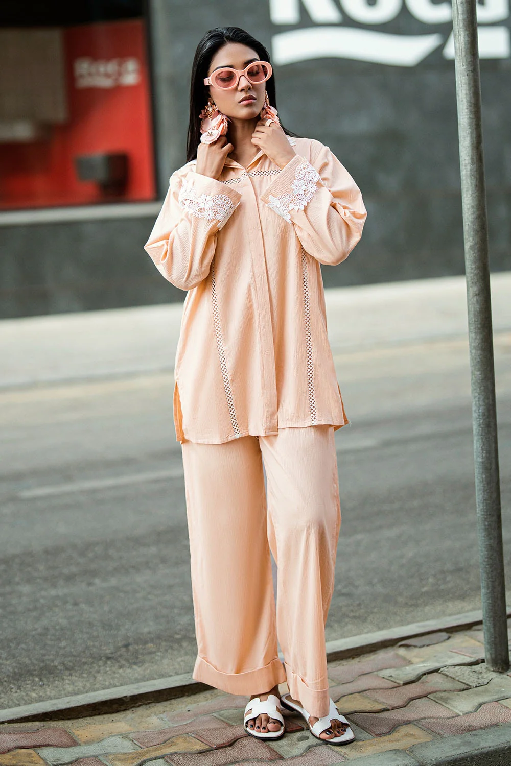Ripple Crinkle Dyed Co-Ord Set - Image 4