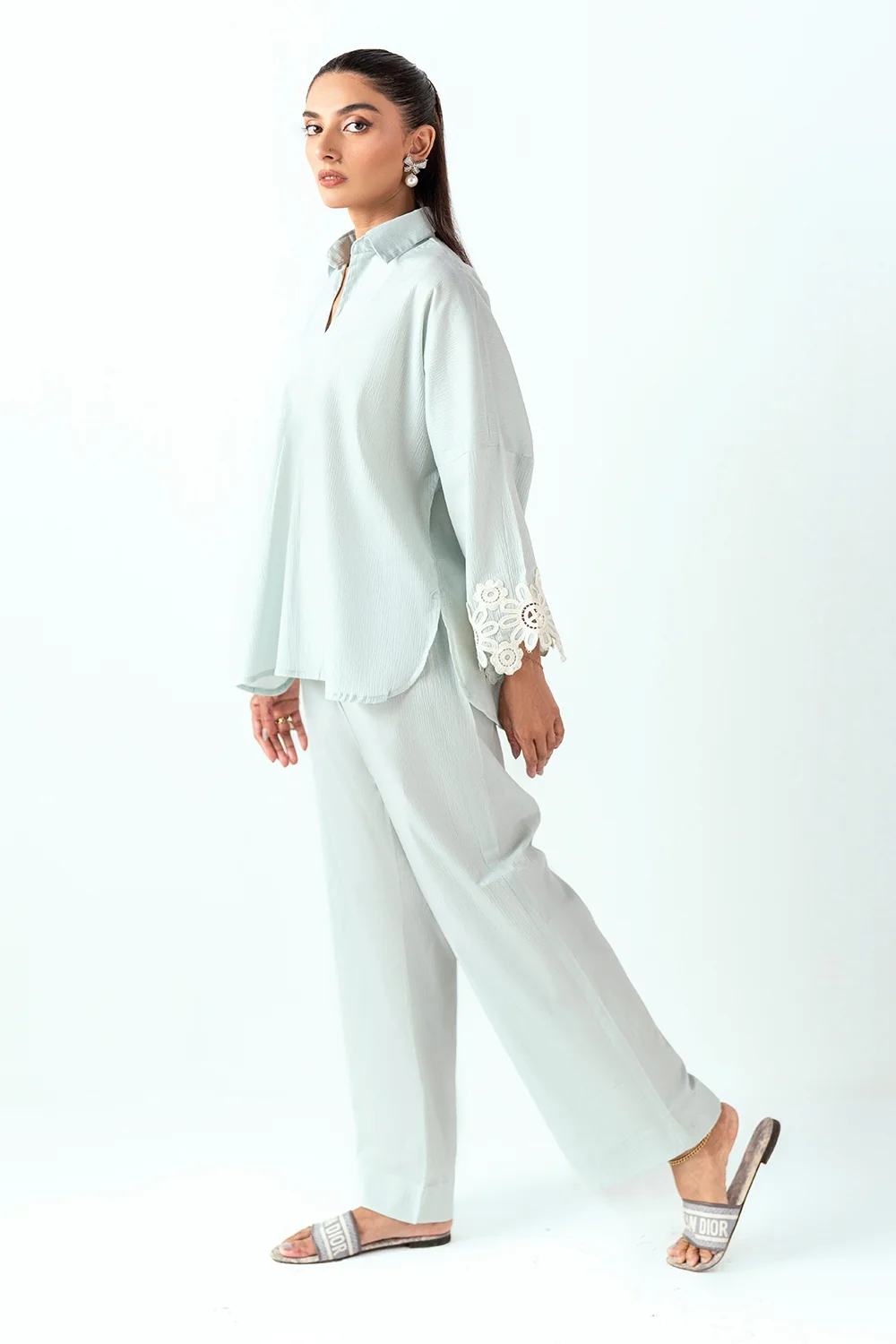 Ripple Crinkle Dyed Co-Ord Set - Image 3