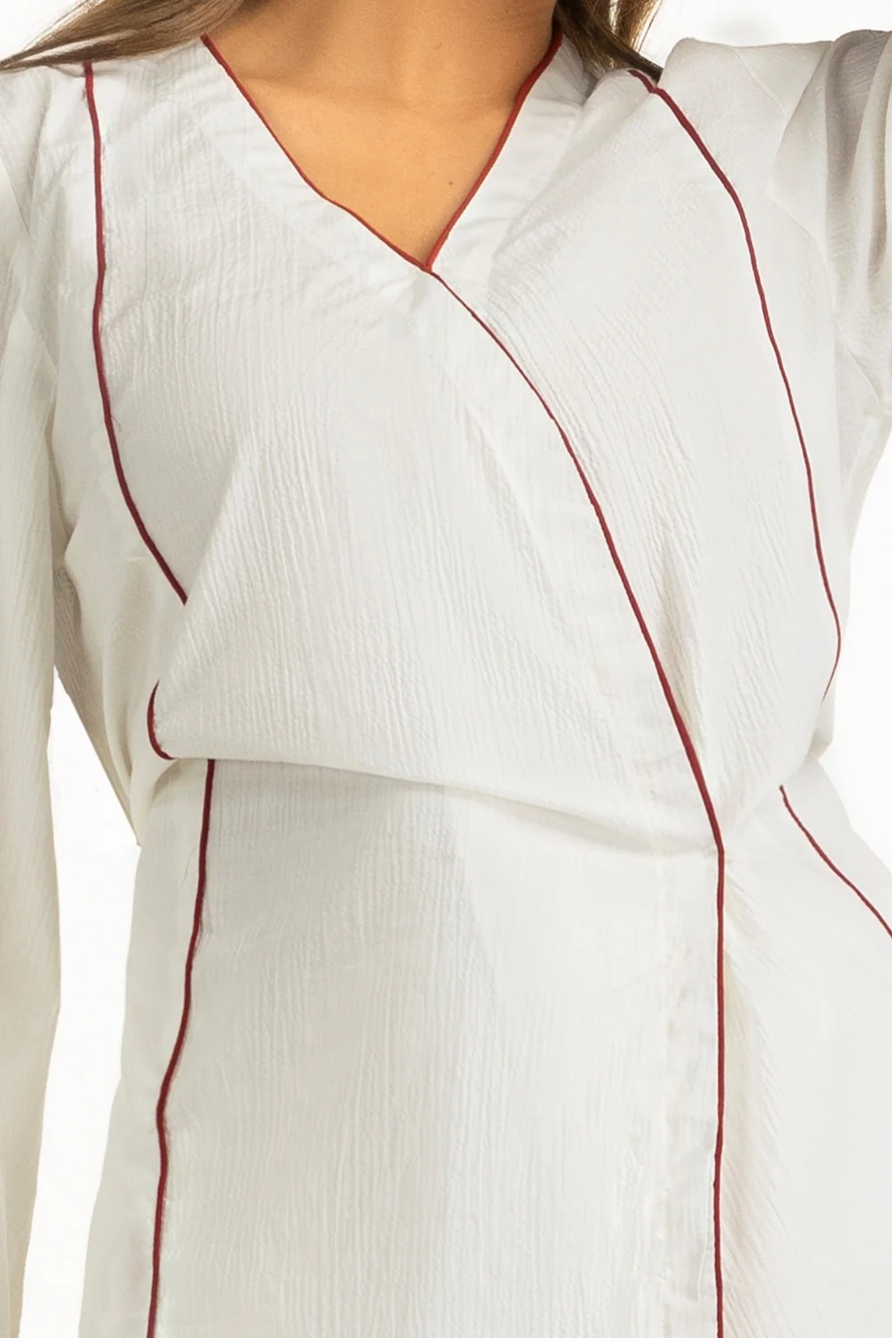 Ripple Crinkle Embroidered Co-Ord Set - Image 2