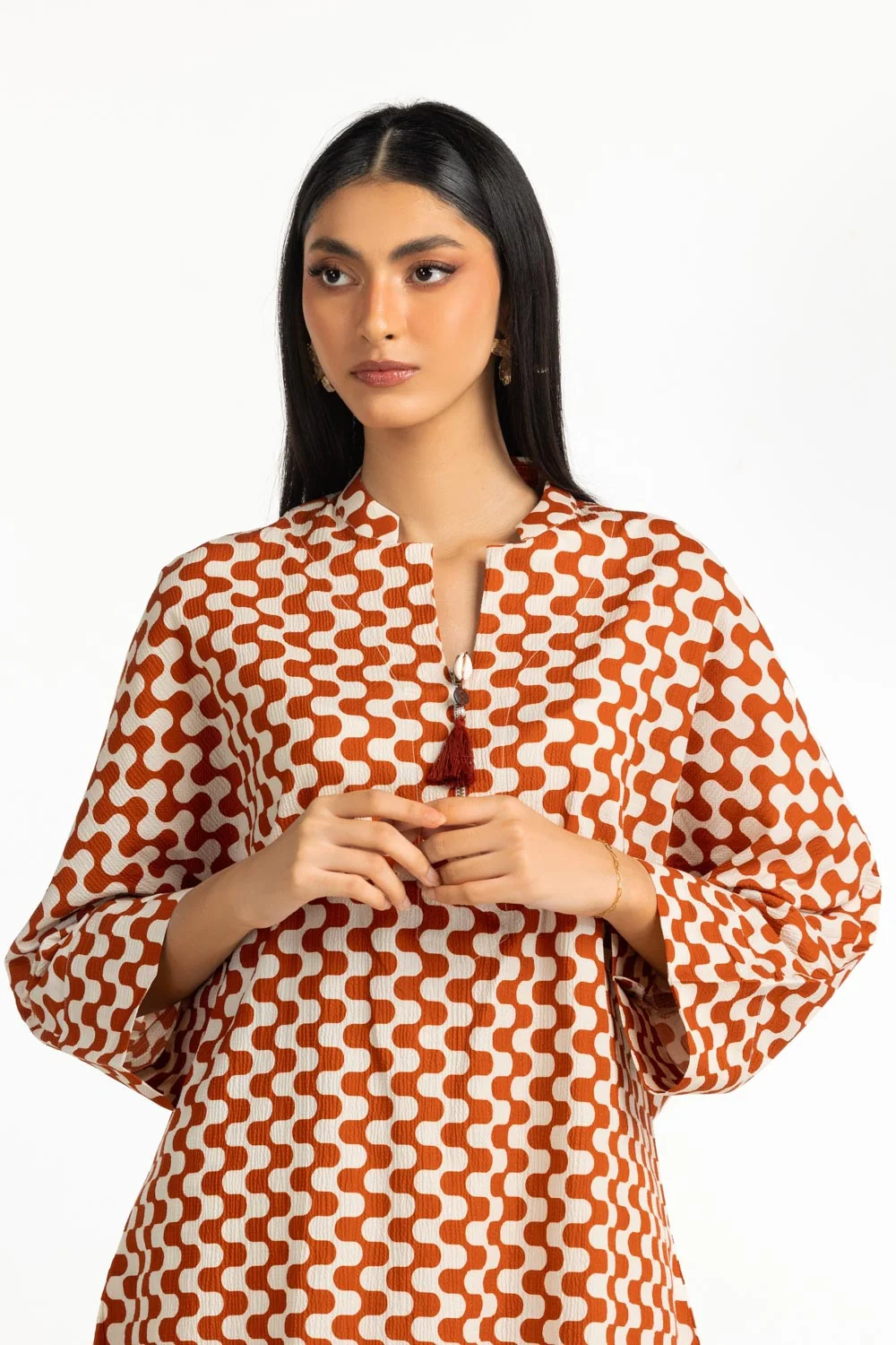 Ripple Crinkle Printed Co-Ord Set - Image 2