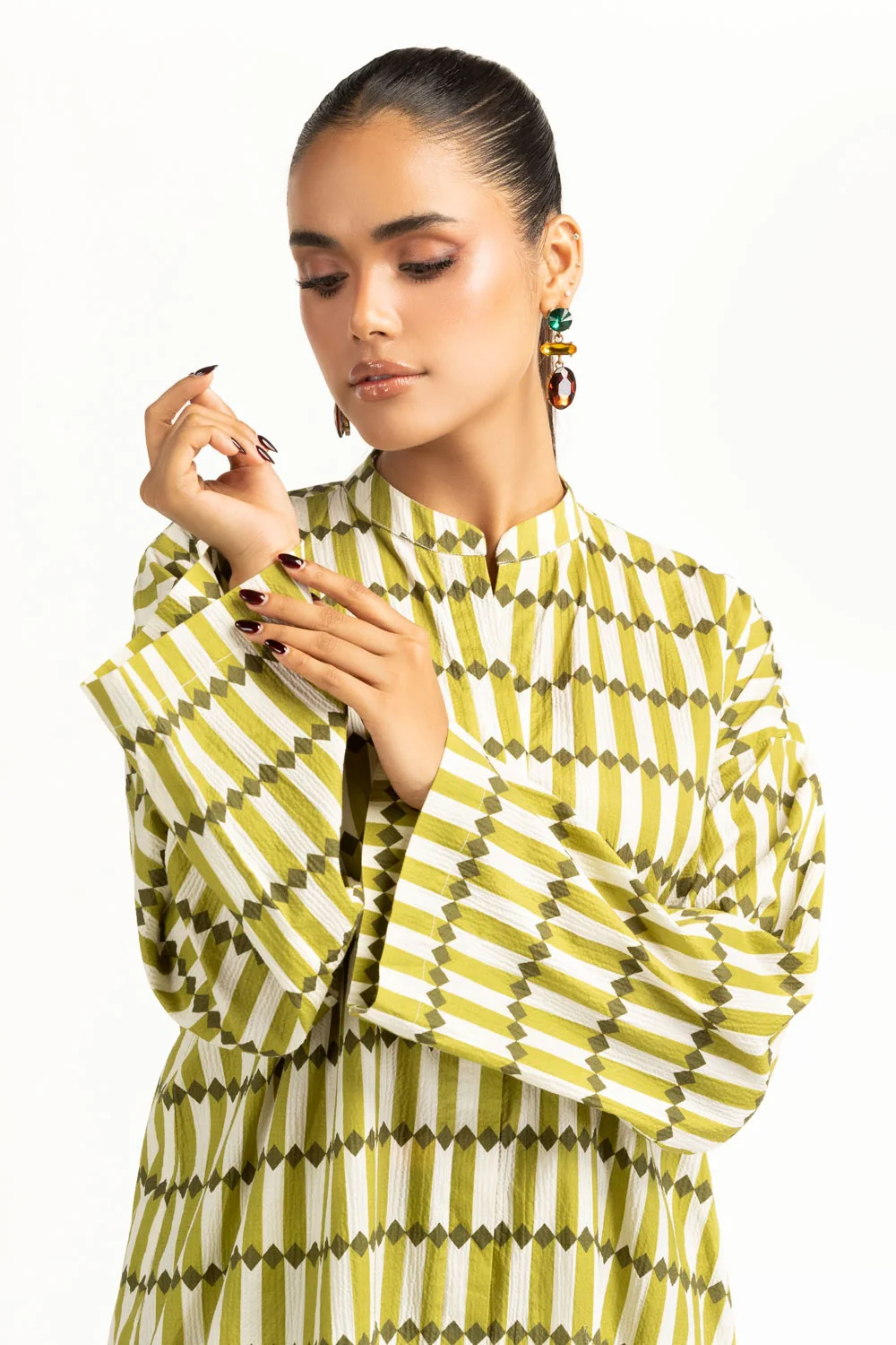 Ripple Crinkle Printed Co-Ord Set - Image 2