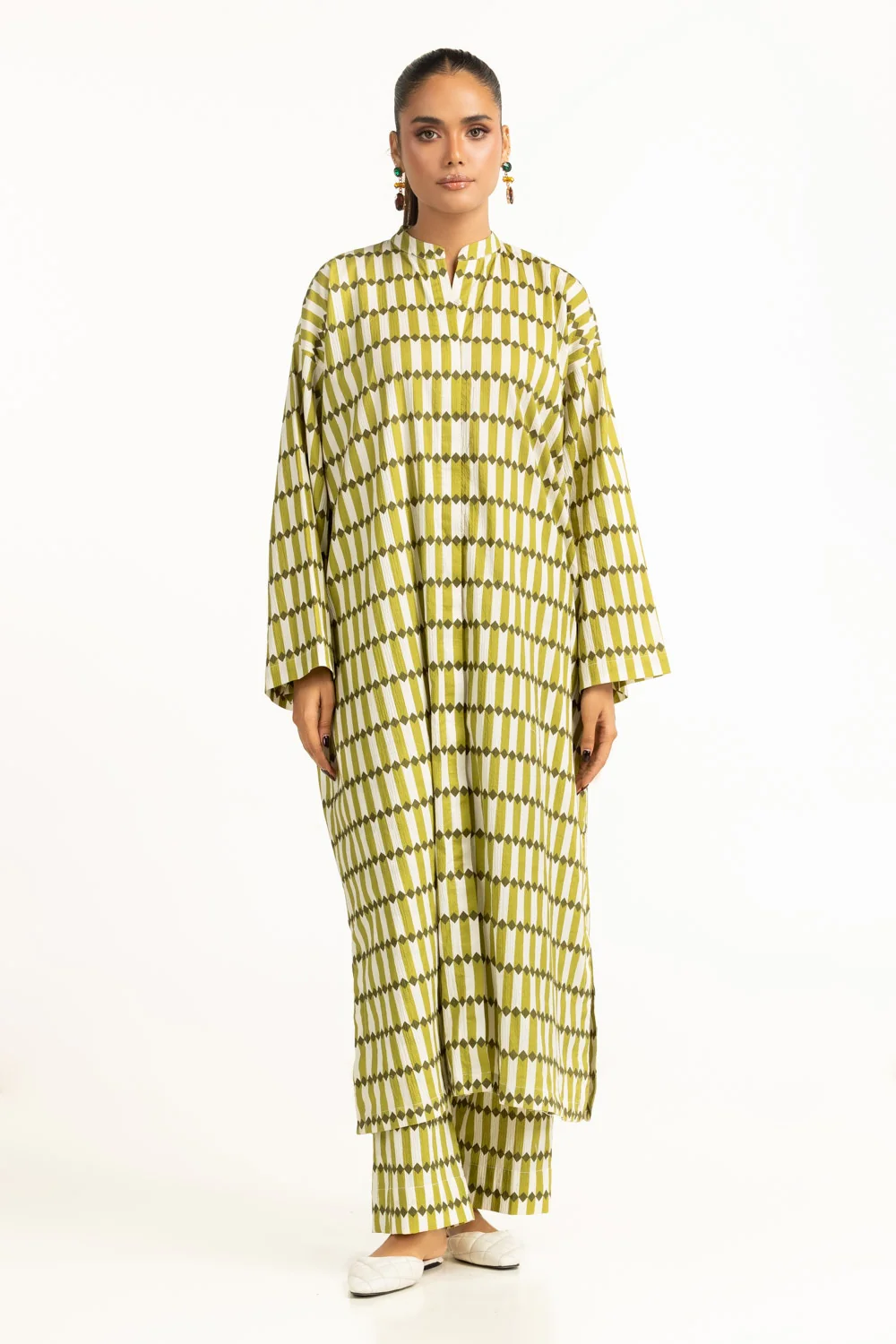 Ripple Crinkle Printed Co-Ord Set - Image 7