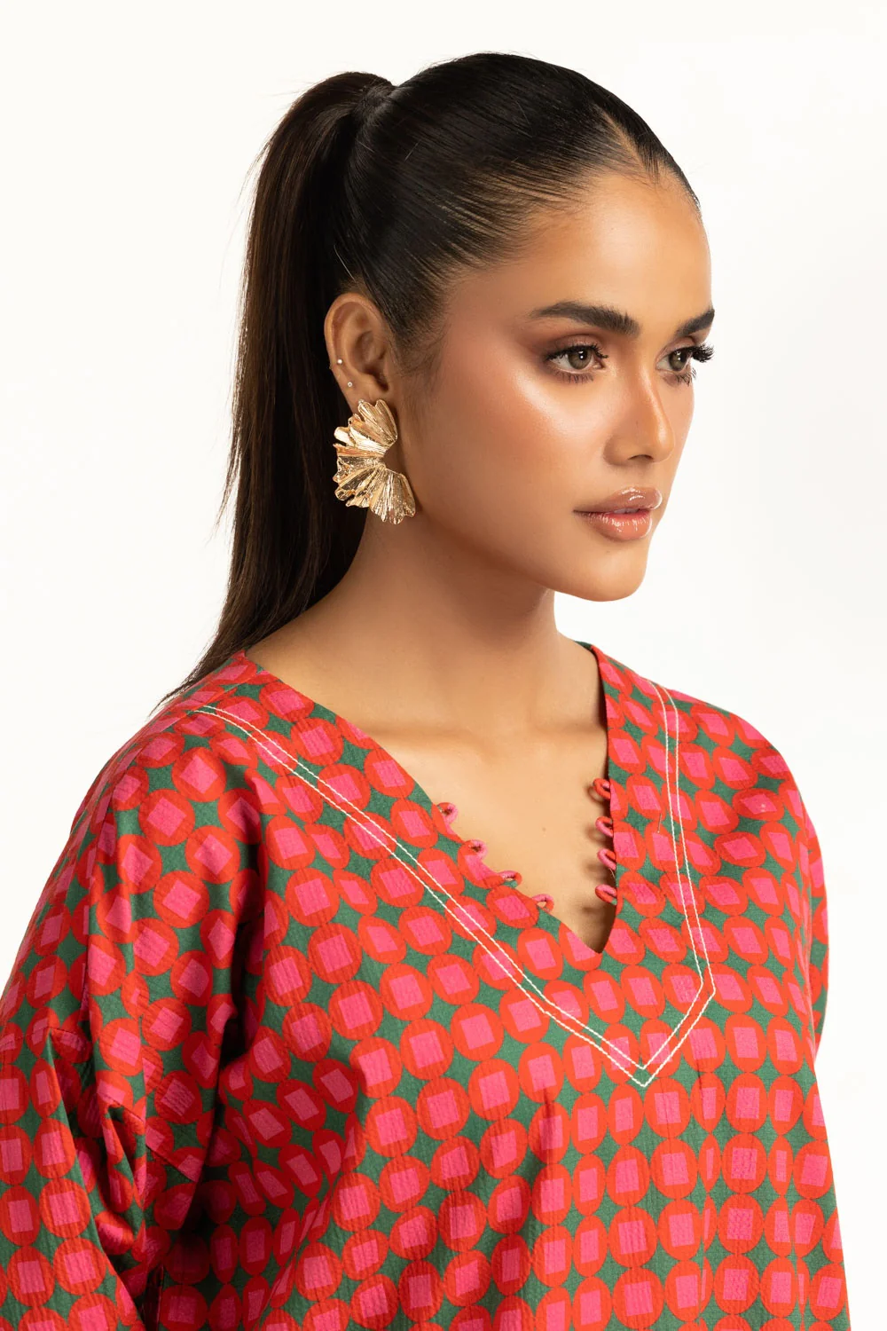 Ripple Crinkle Printed Co-Ord Set - Image 2
