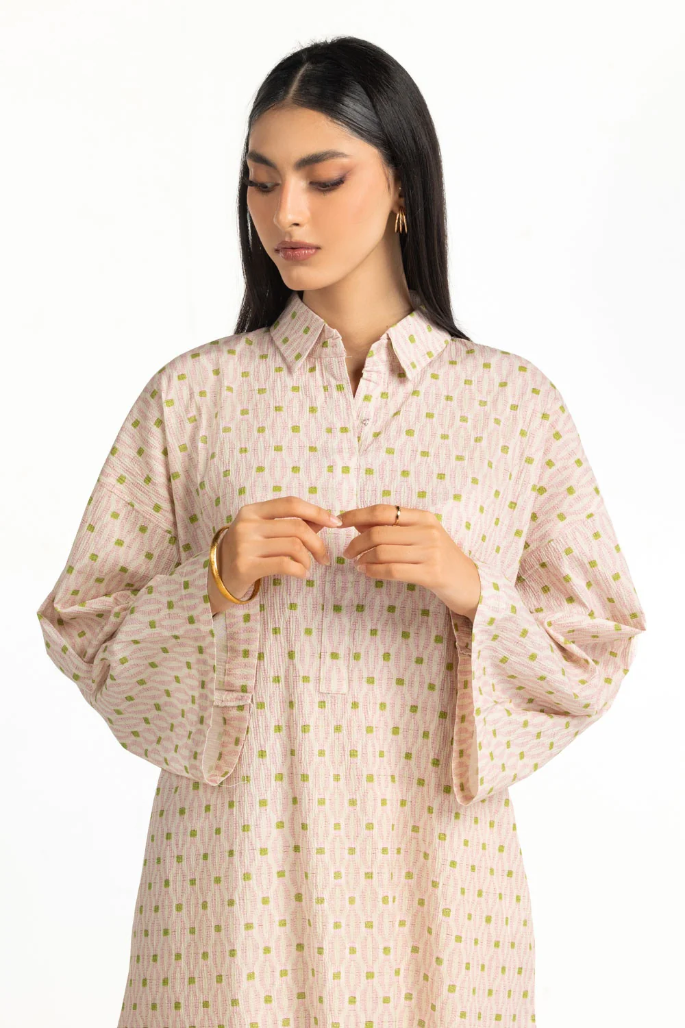 Ripple Crinkle Printed Co-Ord Set - Image 2
