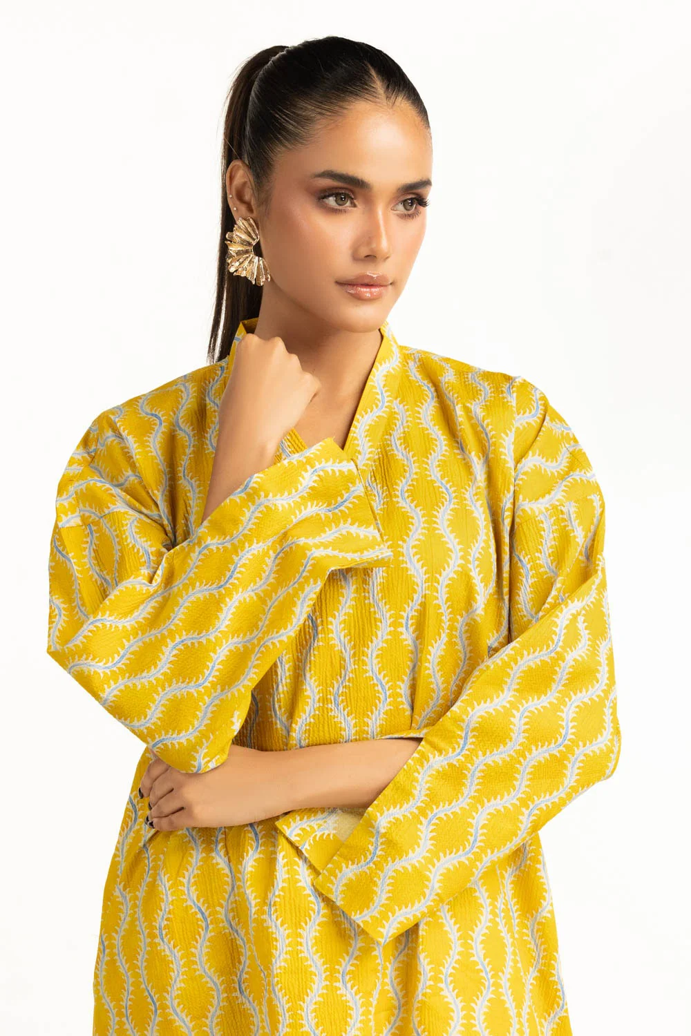 Ripple Crinkle Printed Co-Ord Set - Image 2