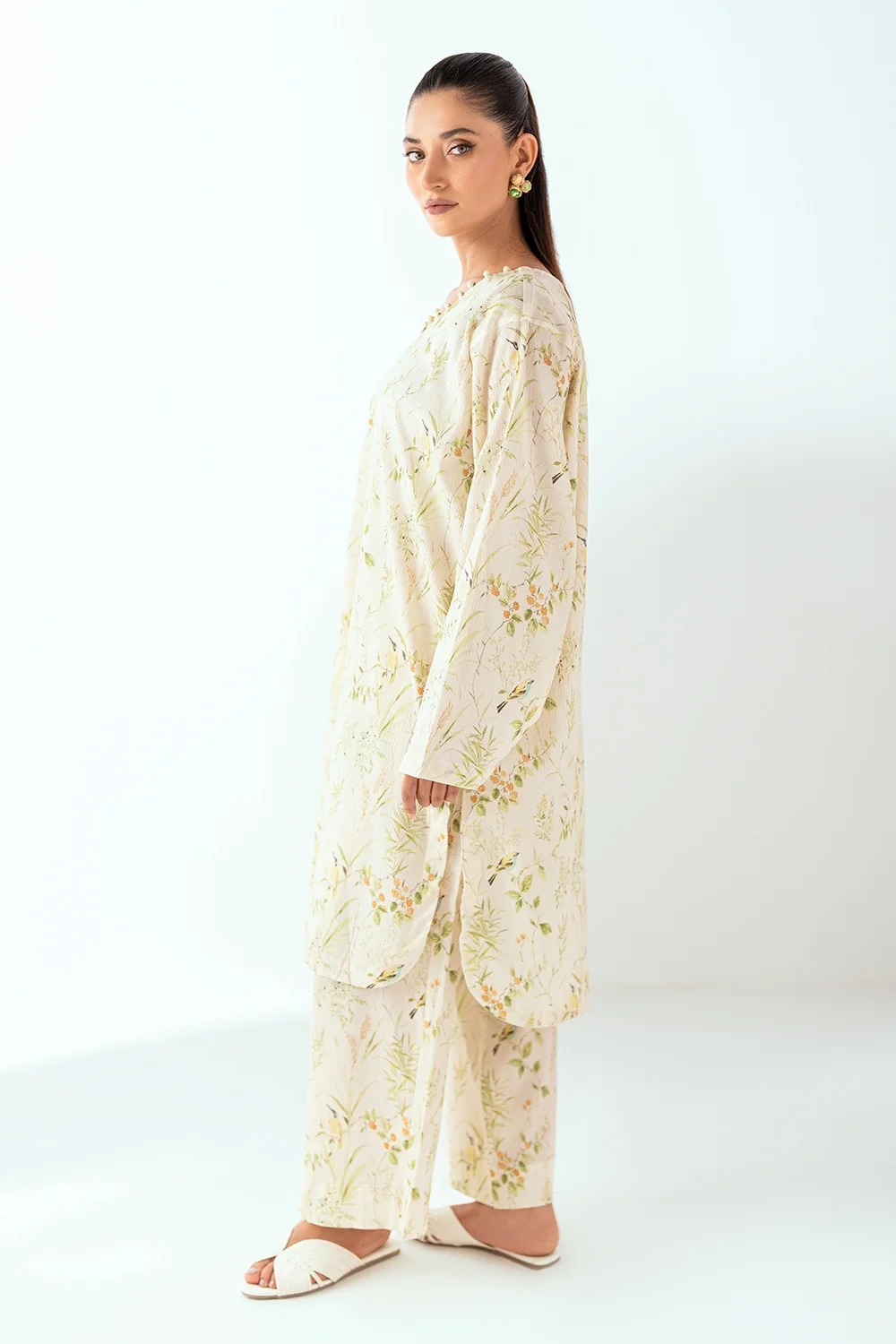 Ripple Crinkle Printed Co-Ord Set - Image 4