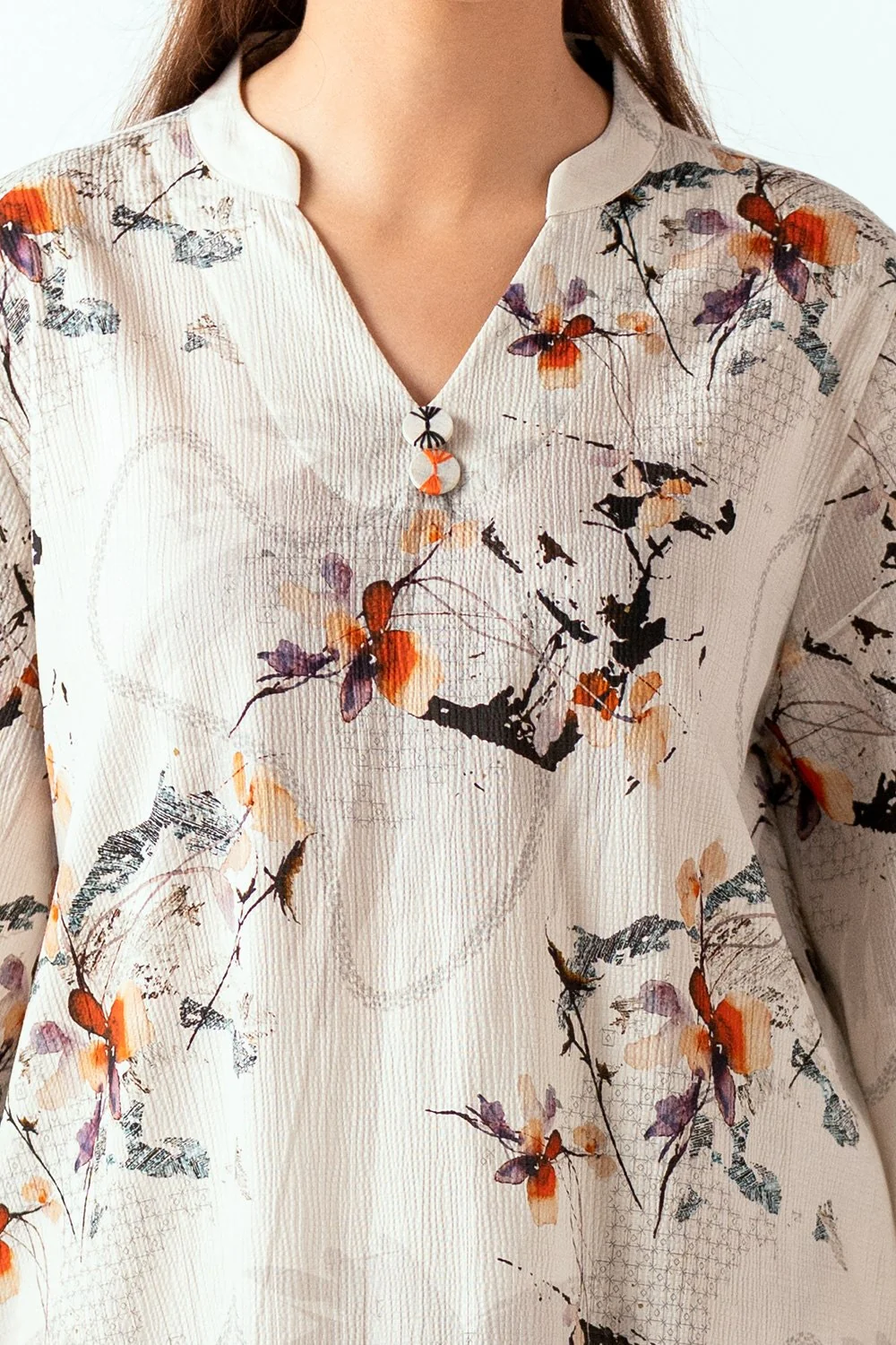 Ripple Crinkle Printed Co-Ord Set - Image 2