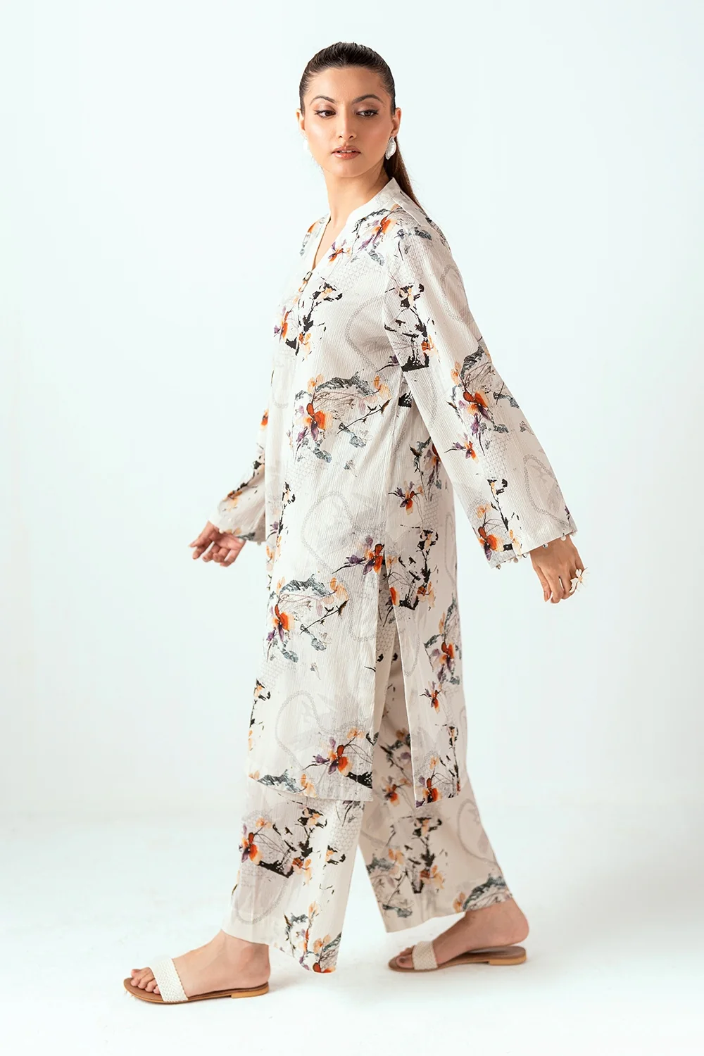 Ripple Crinkle Printed Co-Ord Set - Image 5