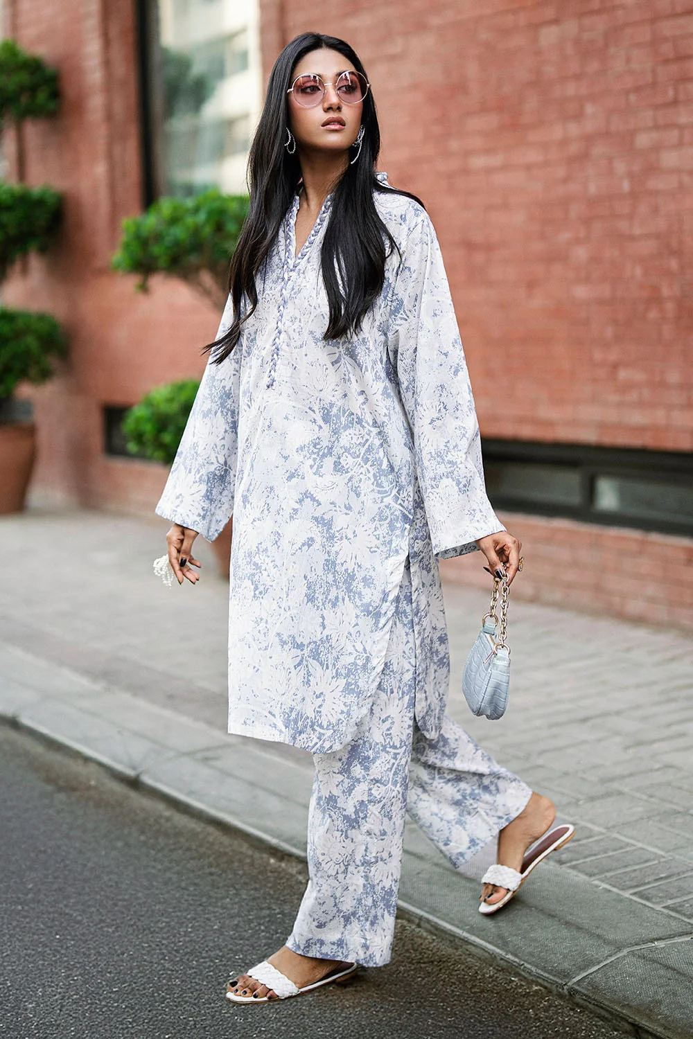 Ripple Crinkle Printed Co-Ord Set - Image 3