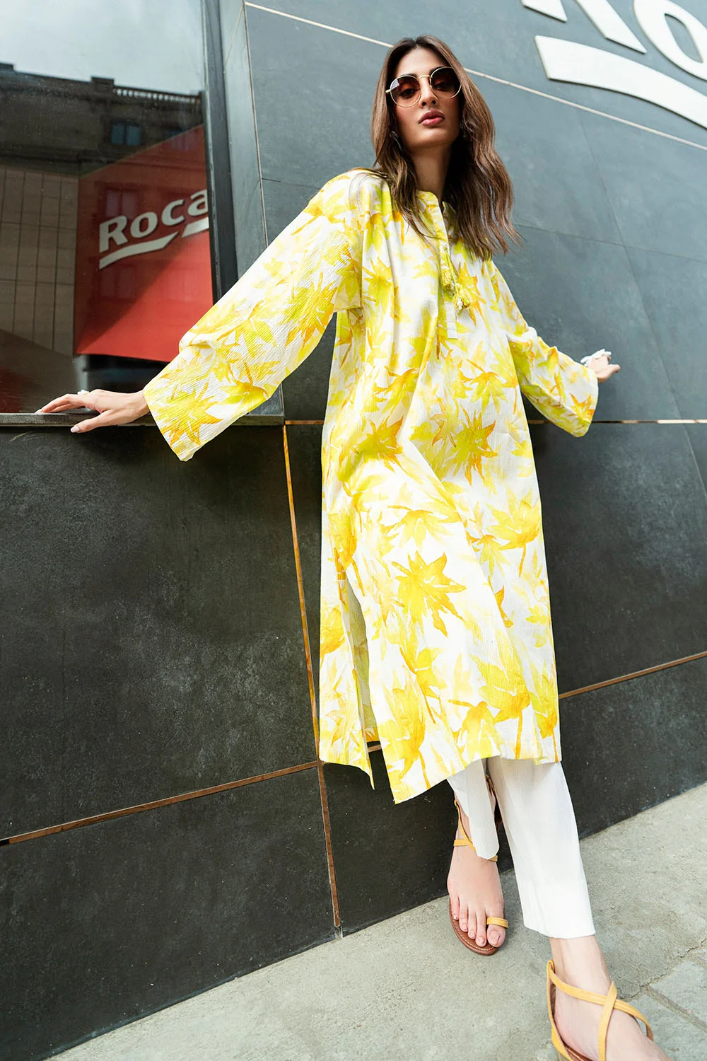 Ripple Crinkle Printed Co-Ord Set - Image 3