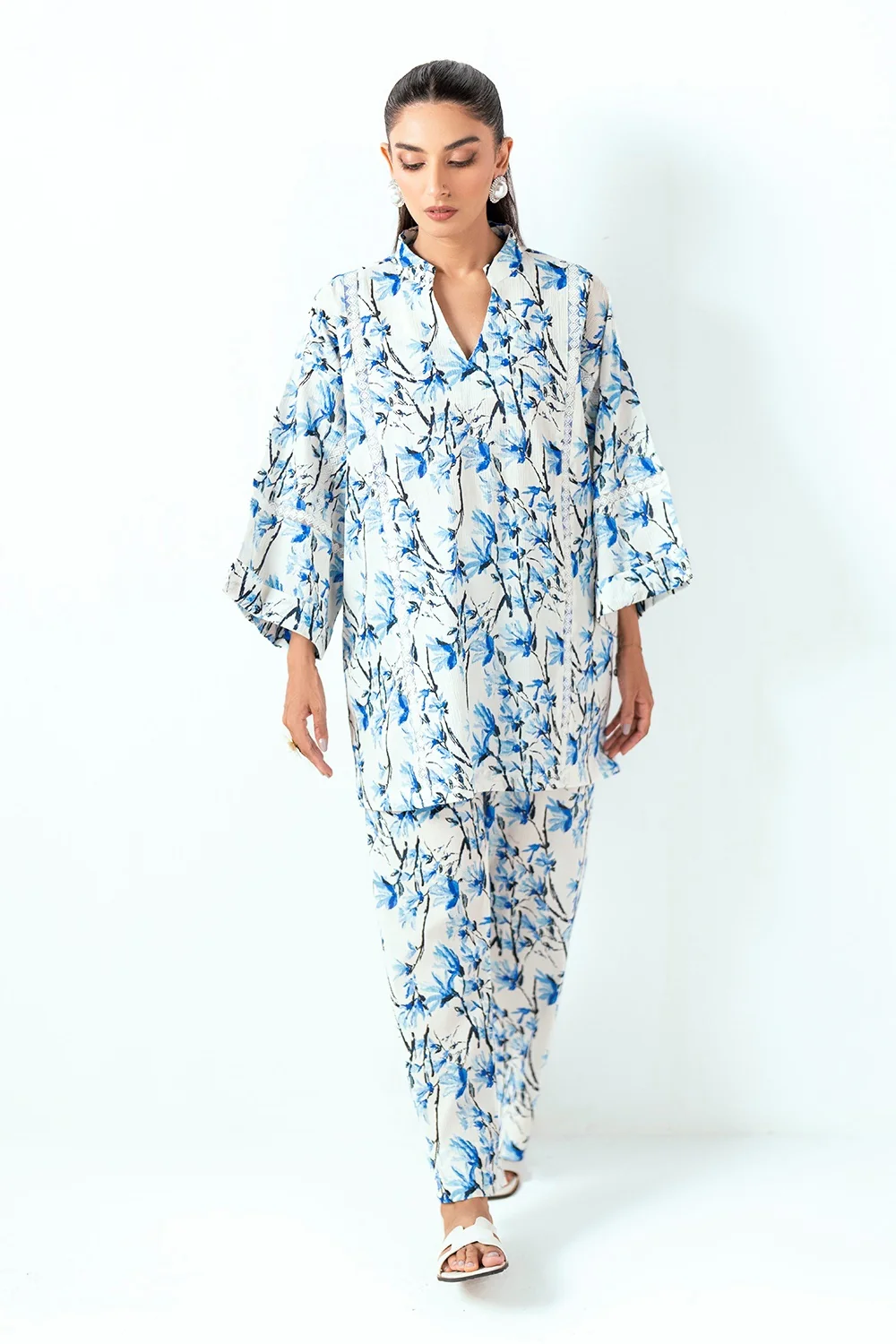 Ripple Crinkle Printed Co-Ord Set - Image 3