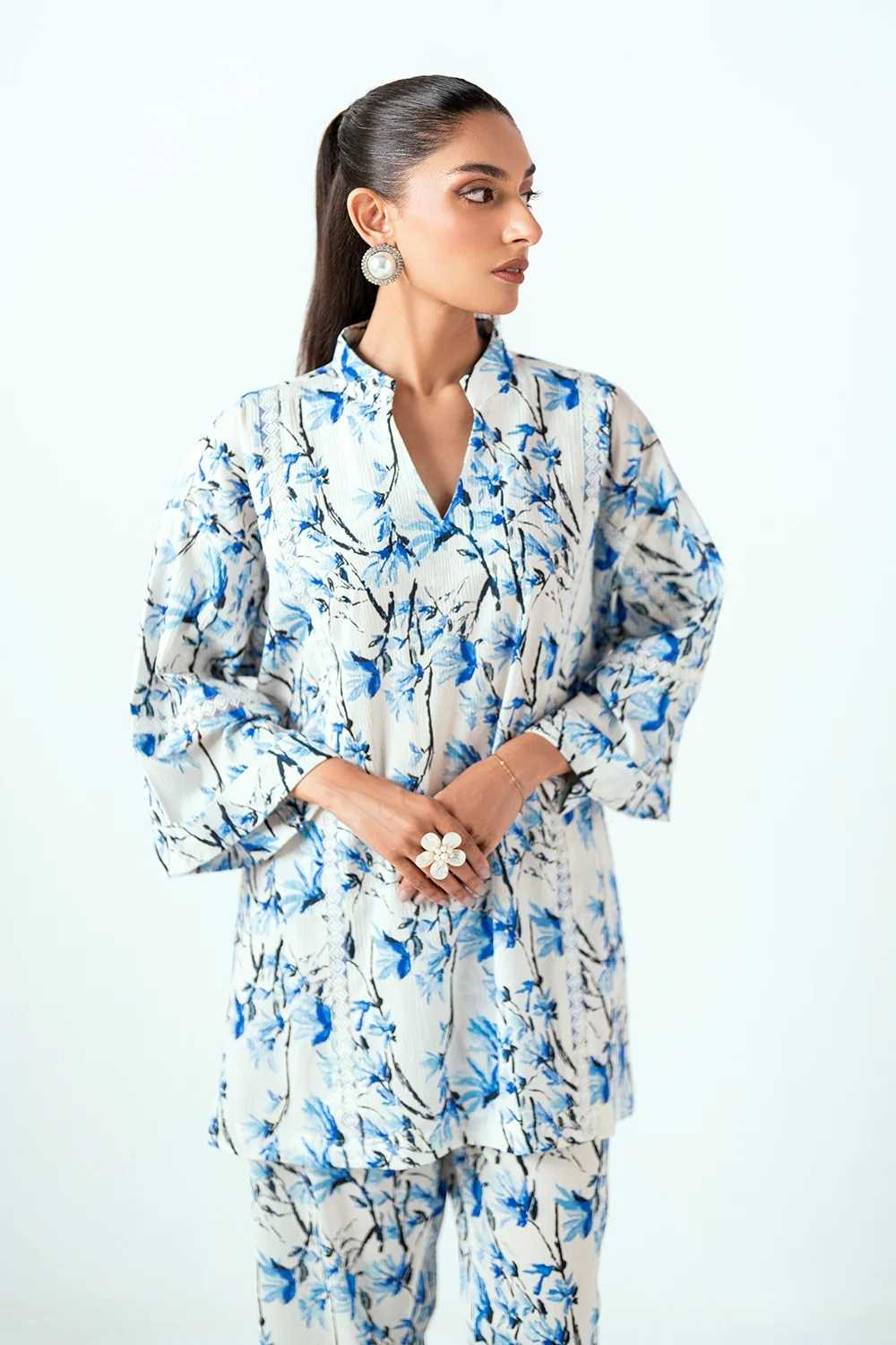 Ripple Crinkle Printed Co-Ord Set - Image 4