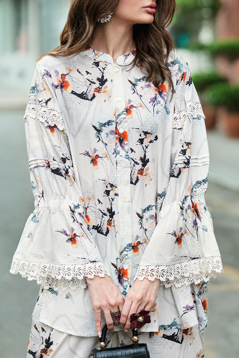 Ripple Crinkle Printed Co-Ord Set - Image 2