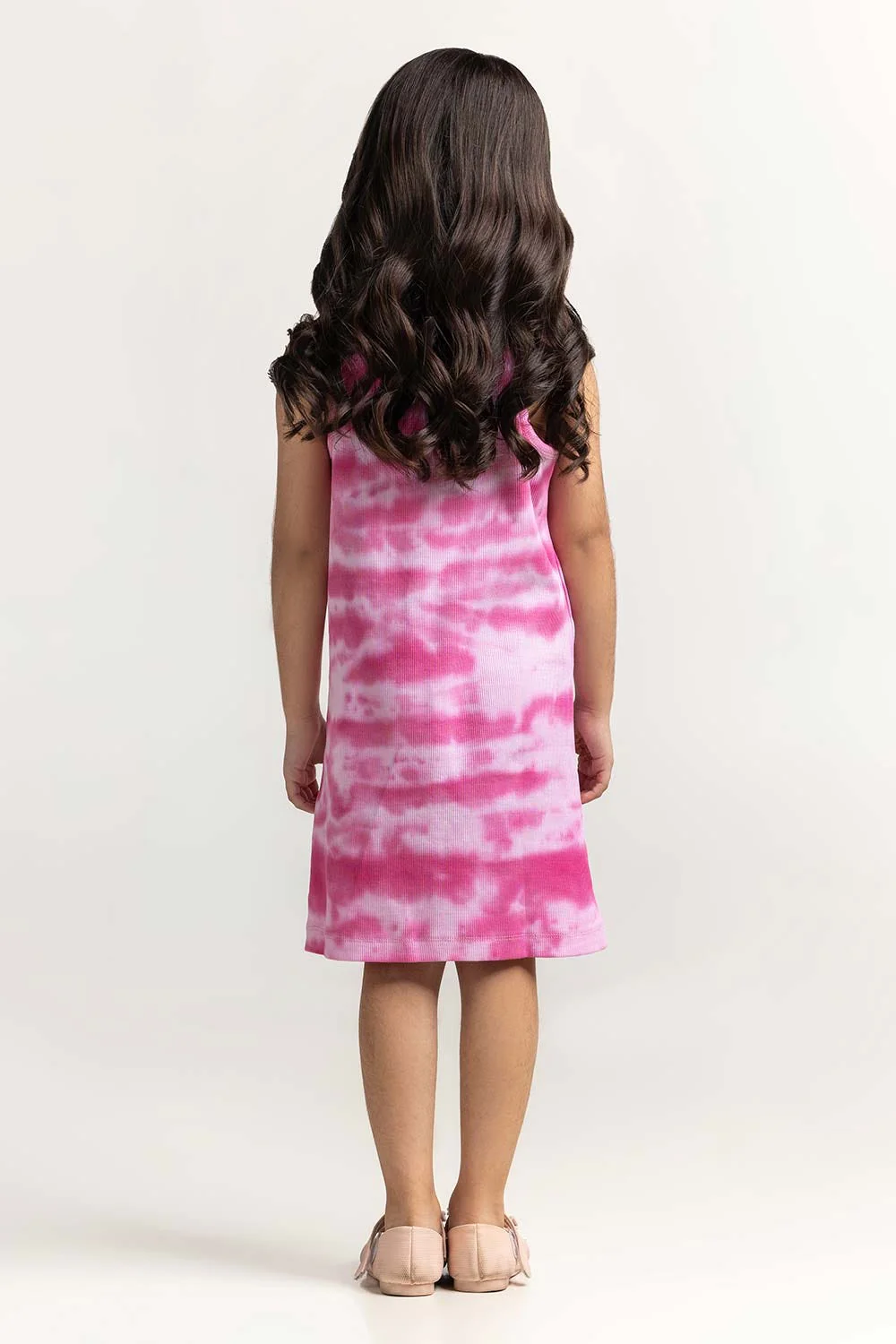 Round Neck Tie-Dye Dress - Image 5