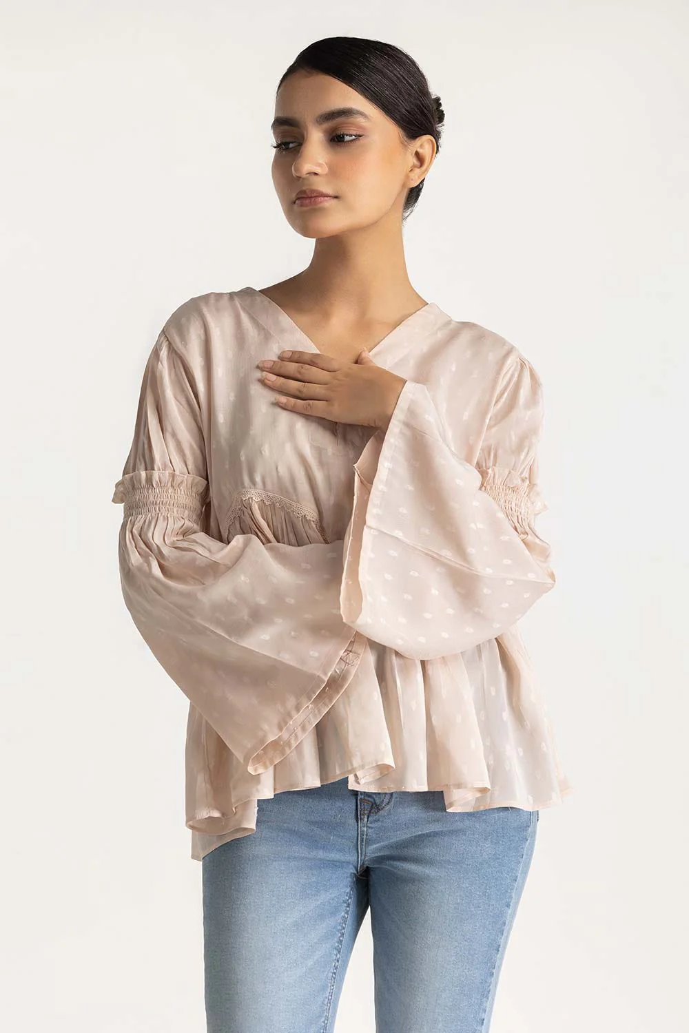Ruffled Layered Blouse - Image 3