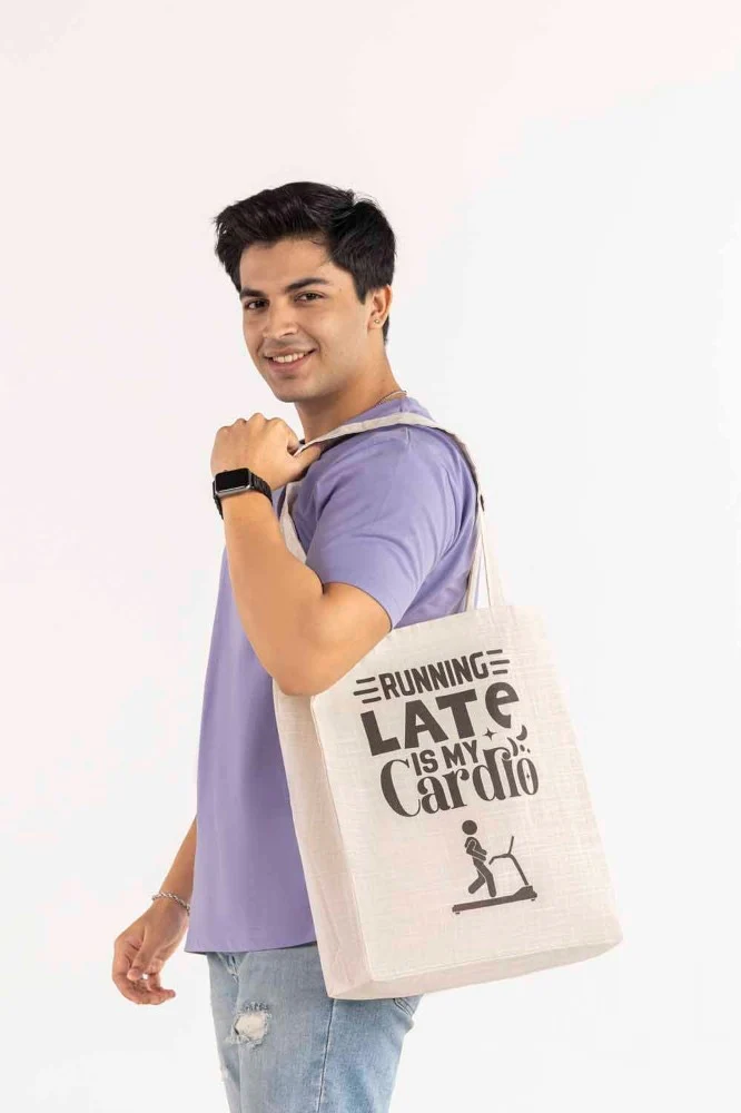 Running Late Tote Bag TB - Image 6