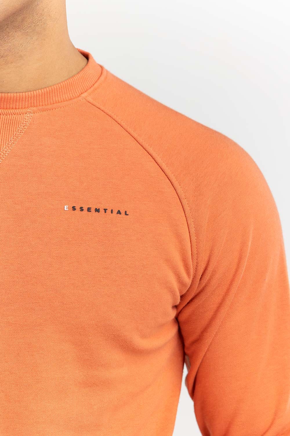 Rust Basic Raglan Sweat Shirt