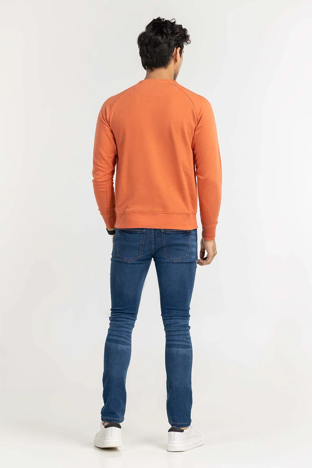 Rust Basic Raglan Sweat Shirt - Image 3