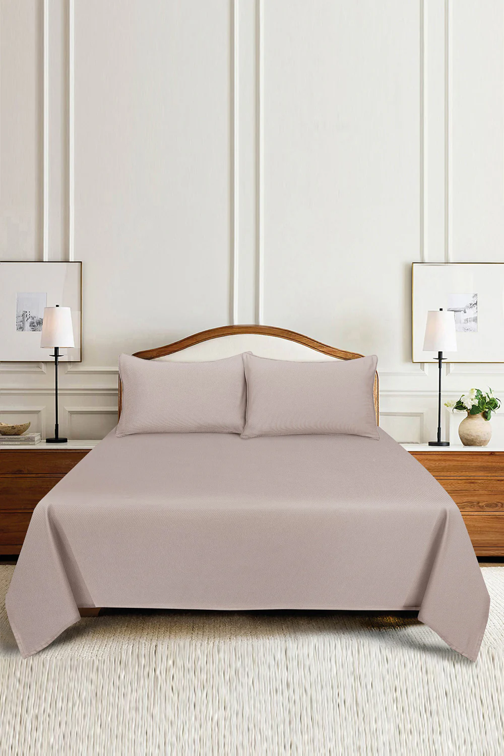 Sand Cube Dobby Bed Sheet Set - Image 2