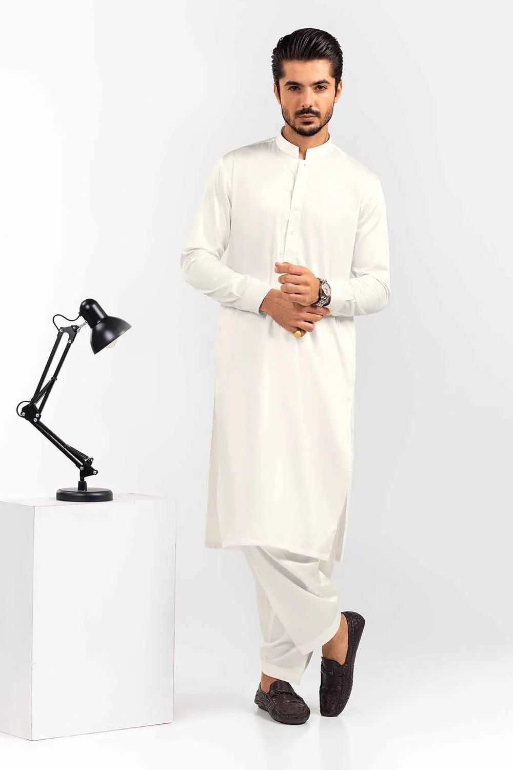 Shahi Latha Unstitched Fabric Cotton - Image 4