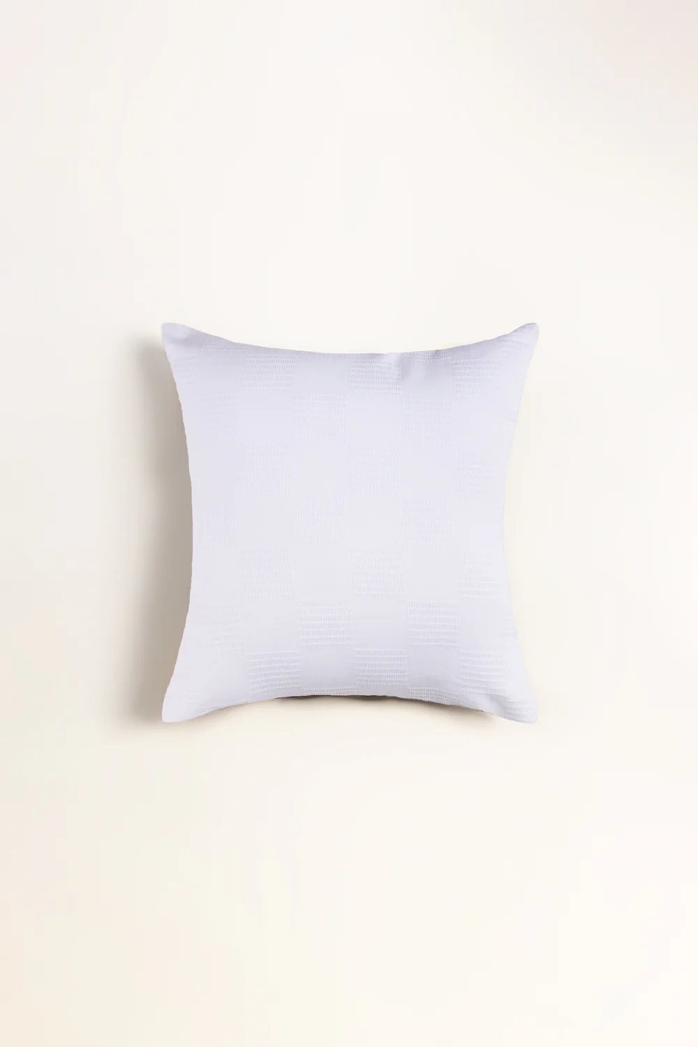 Shine White Thermal Square Cushion