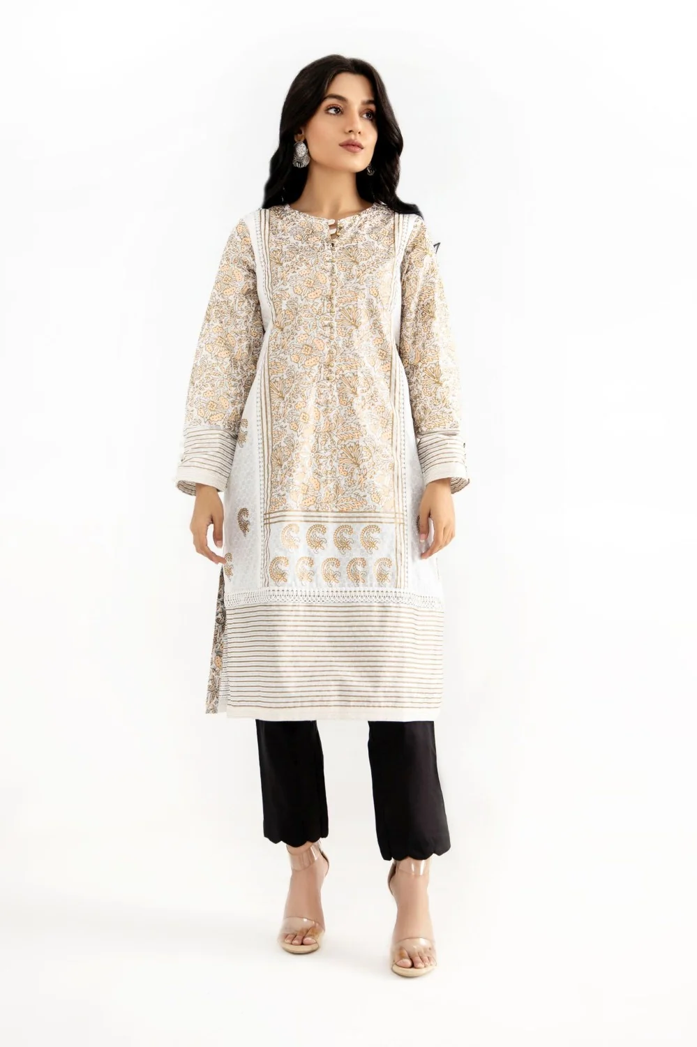 Shiny Hues Block Printed Shirt - Image 2