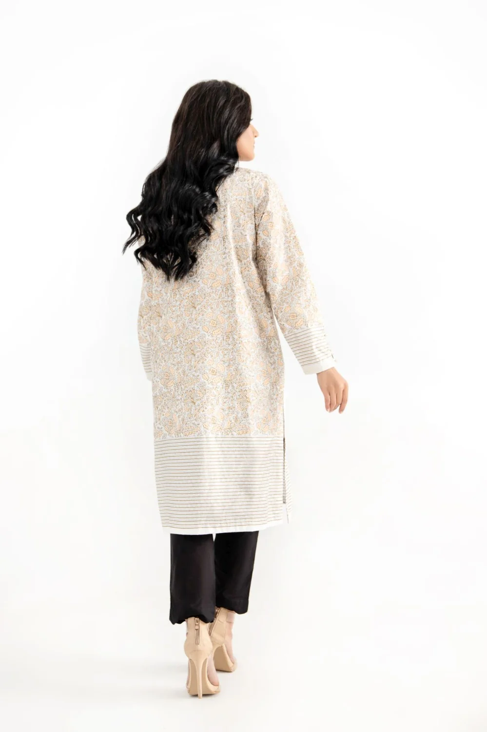 Shiny Hues Block Printed Shirt - Image 3
