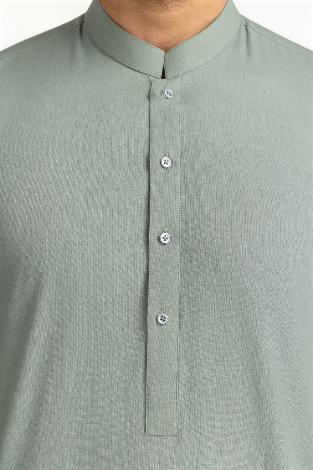 Short Length Kameez with Slim Straight Trouser Suit - Image 2