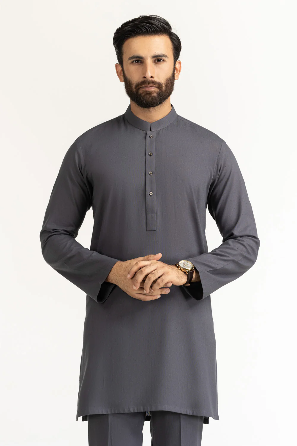 Short Length Kameez with Slim Straight Trouser Suit