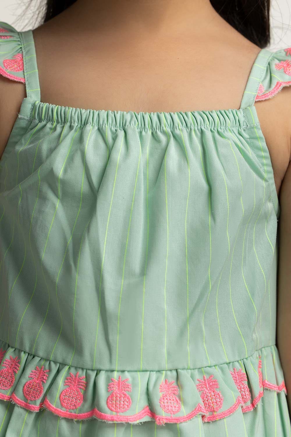 Sleeveless Embroidered Dress - Image 2