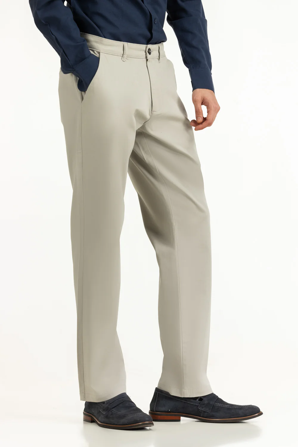 Slim Fit Khaki Pants - Image 2