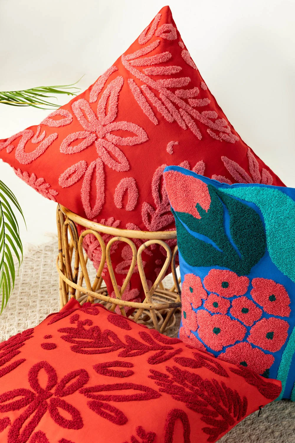 SS25-EC-012 Terry Embroidered Cushion Cover - Image 4