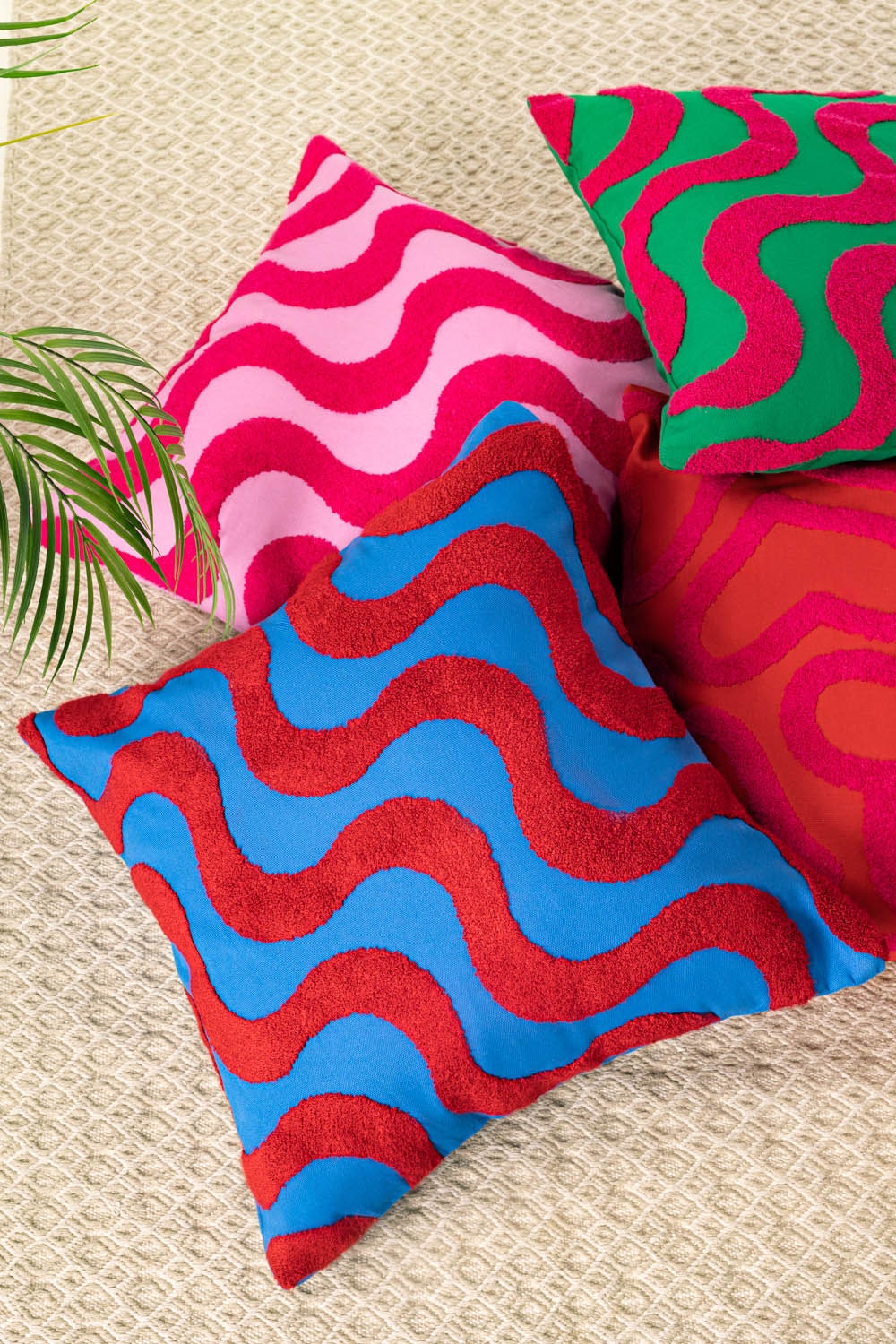 SS25-EC-015 Terry Embroidered Cushion Cover - Image 4