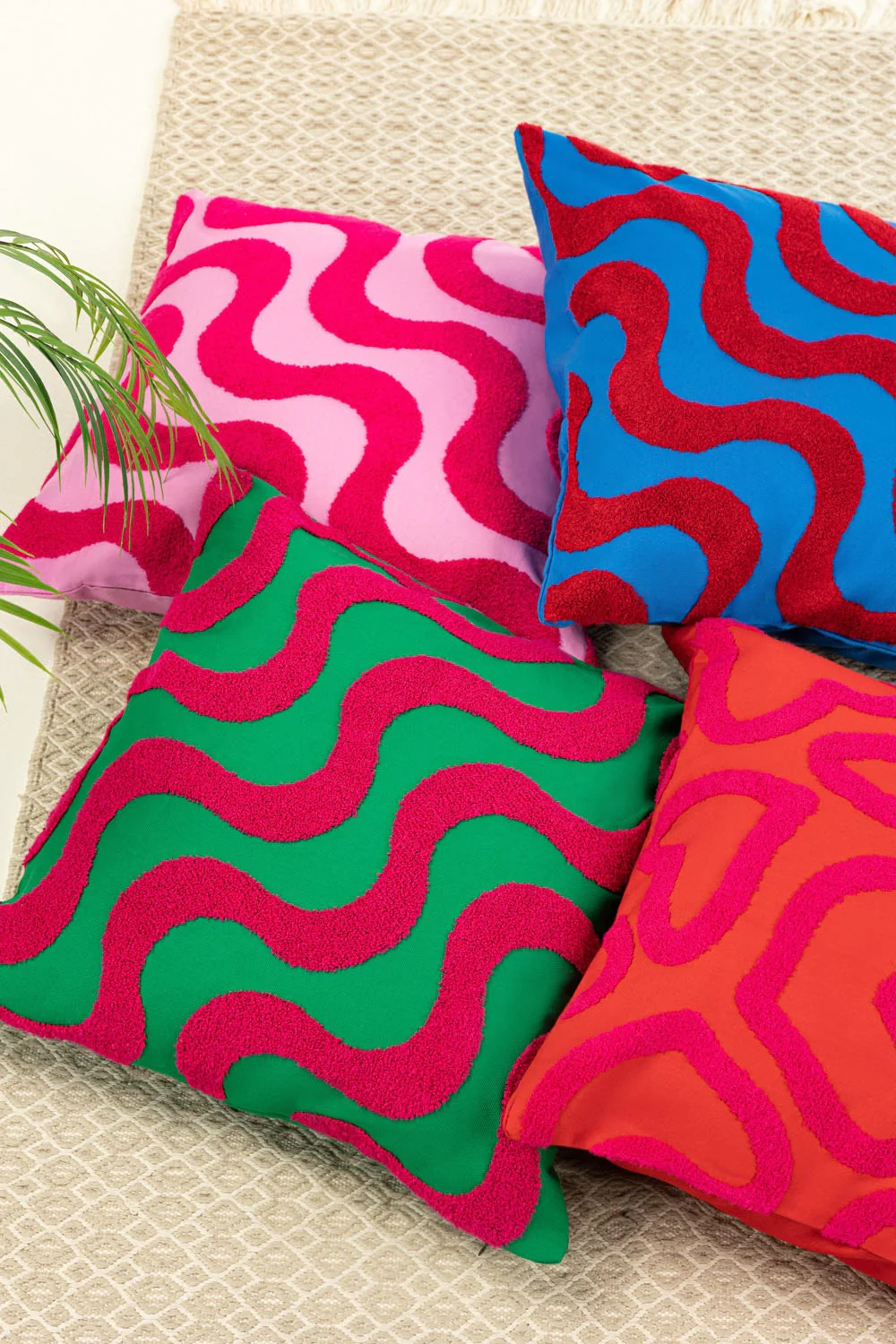 SS25-EC-016 Terry Embroidered Cushion Cover - Image 4