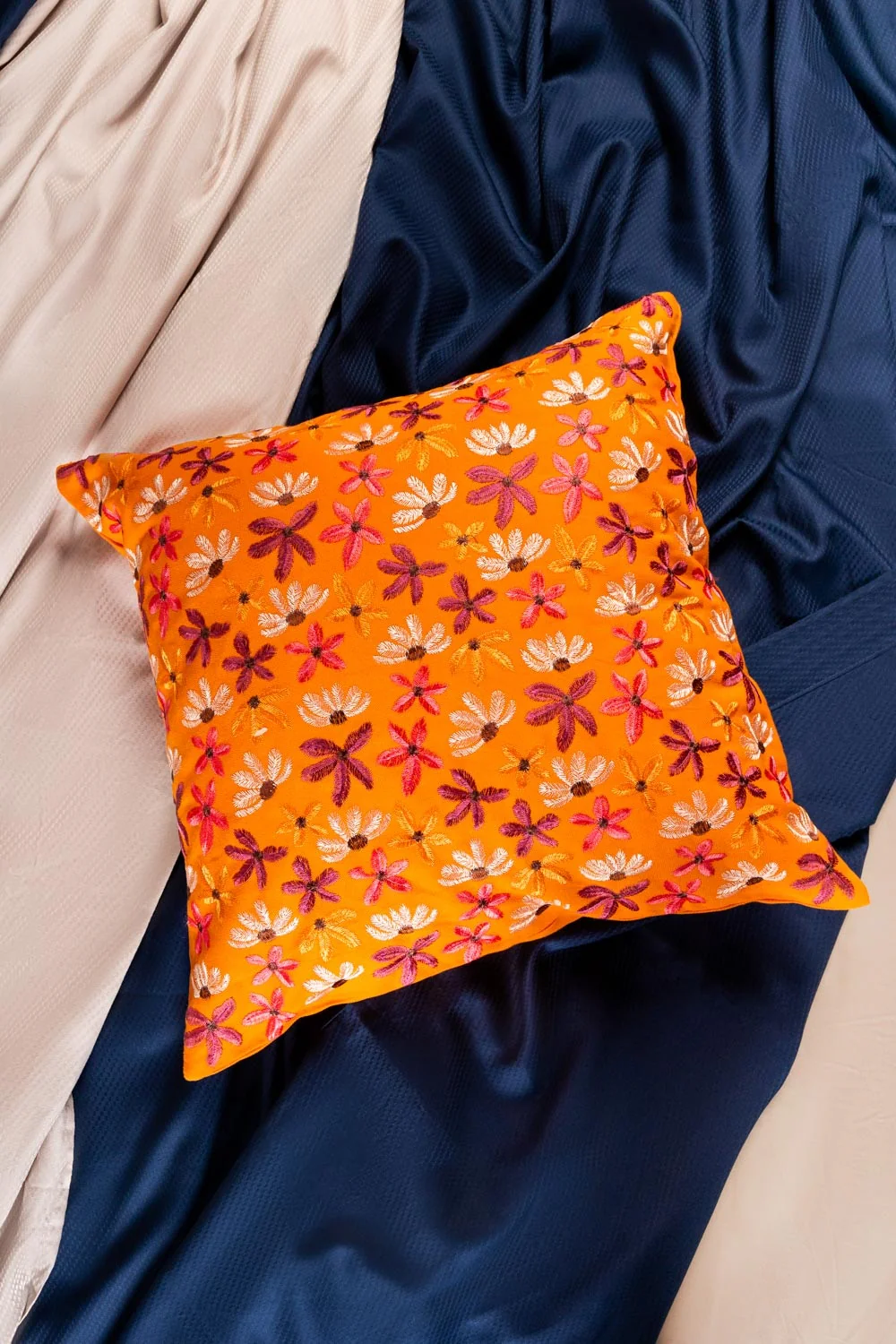 SS25-EC-040 Terry Embroidered Cushion Cover - Image 4