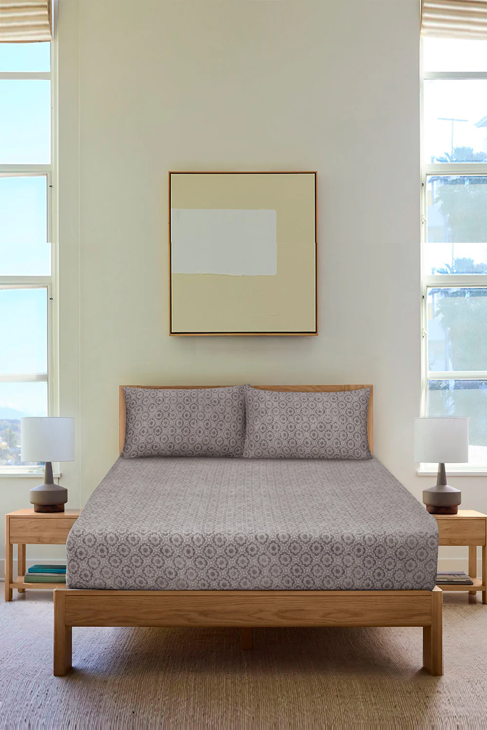 Stone Jersey Fitted Sheet - Image 4