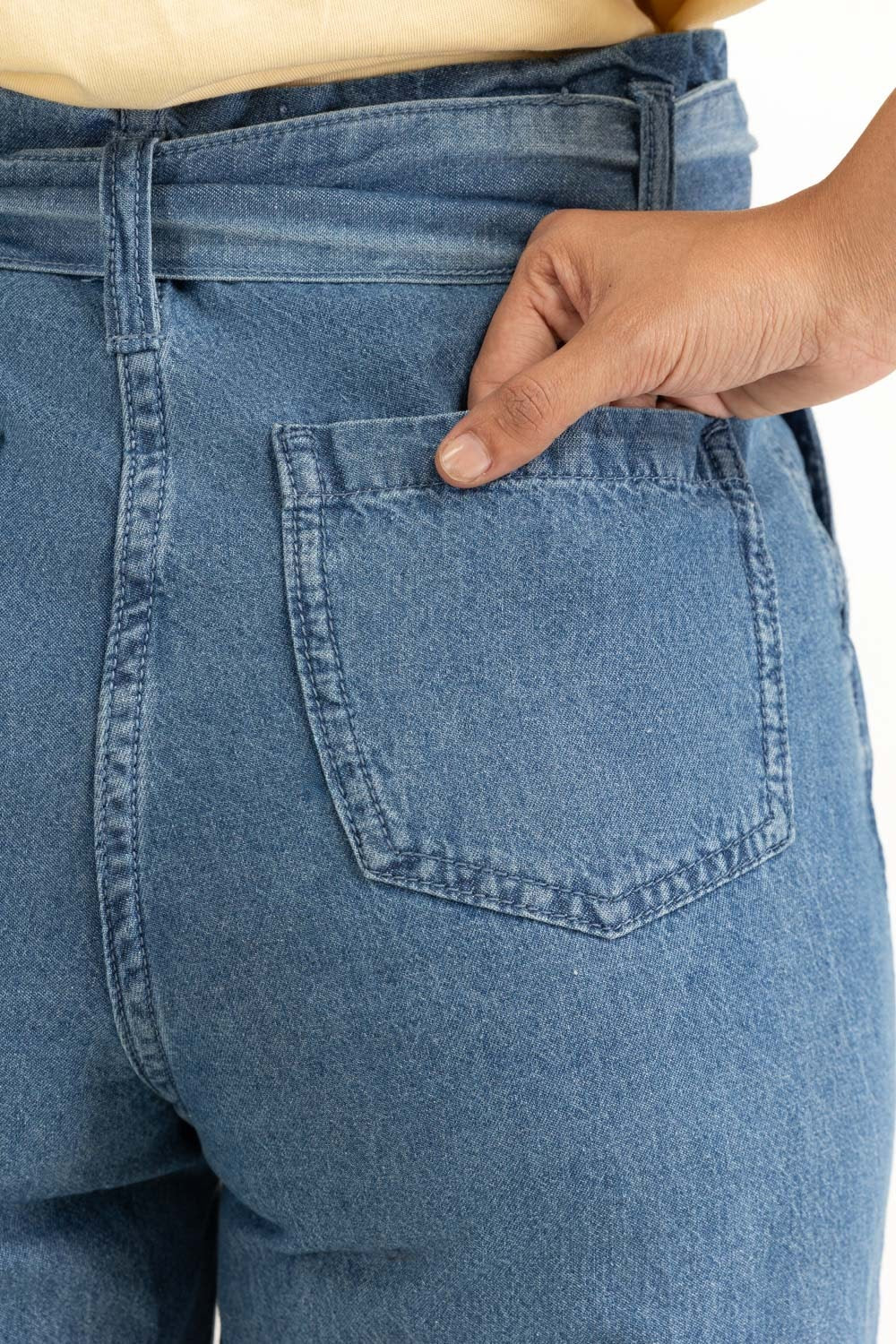 Straight Fit Wide Leg Trousers - Image 4