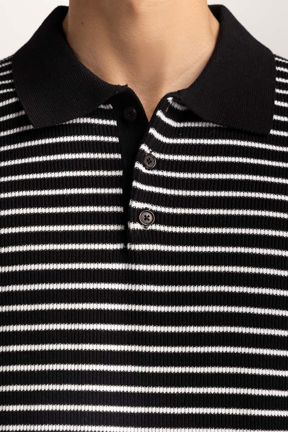 Striped Knit Polo - Image 2