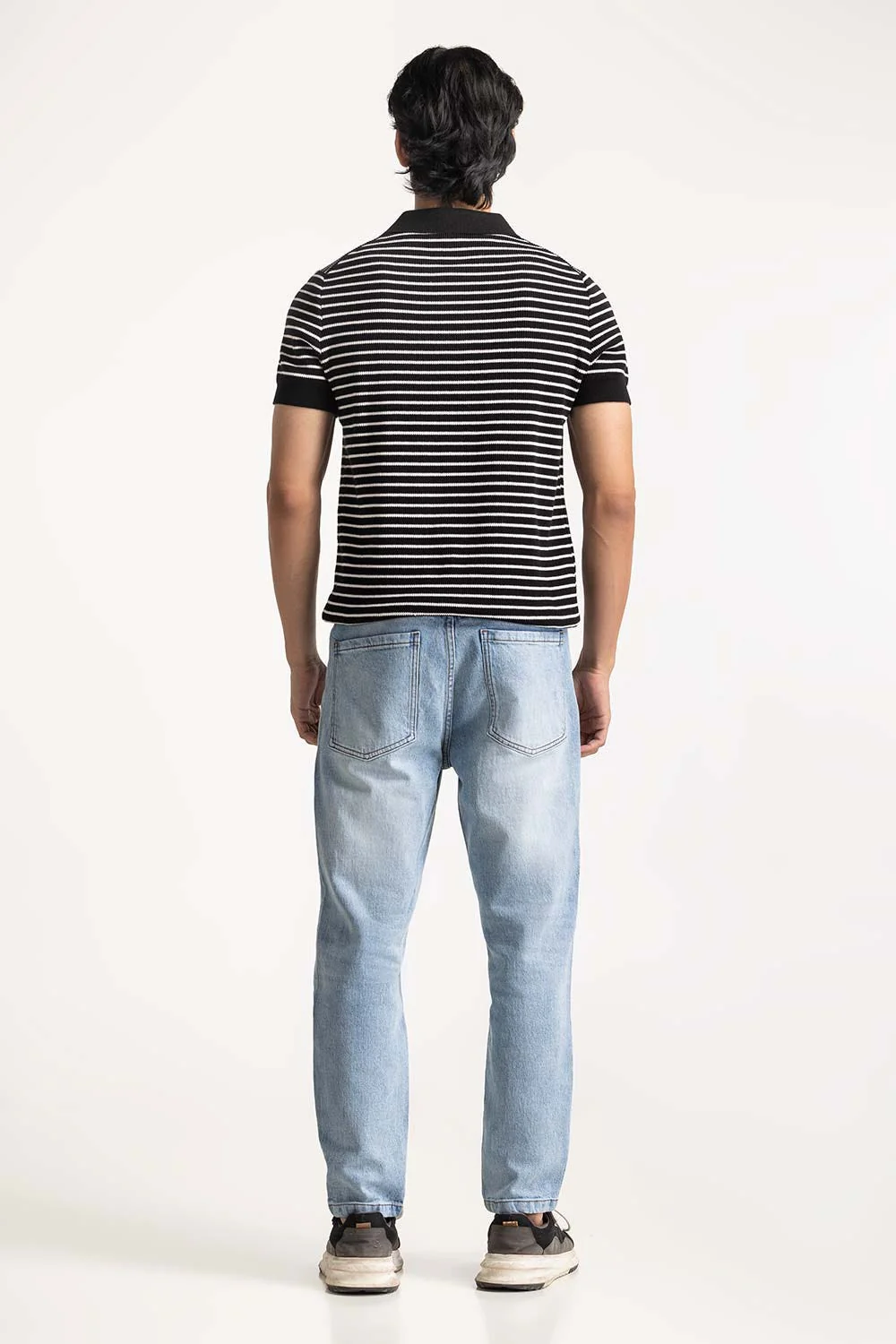 Striped Knit Polo - Image 4