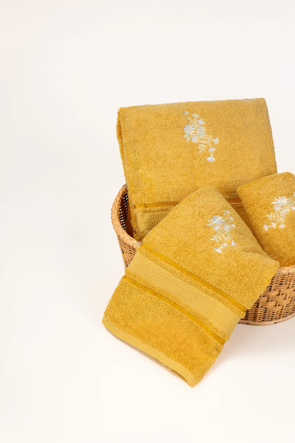Sun Flower Embroidered Towel - Image 3