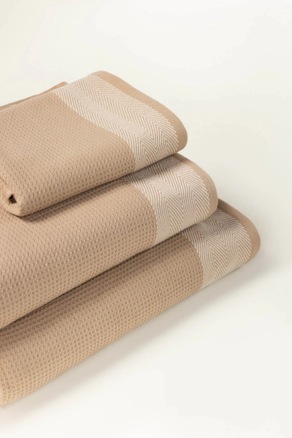 Tan Wheat Waffle Towel - Image 3