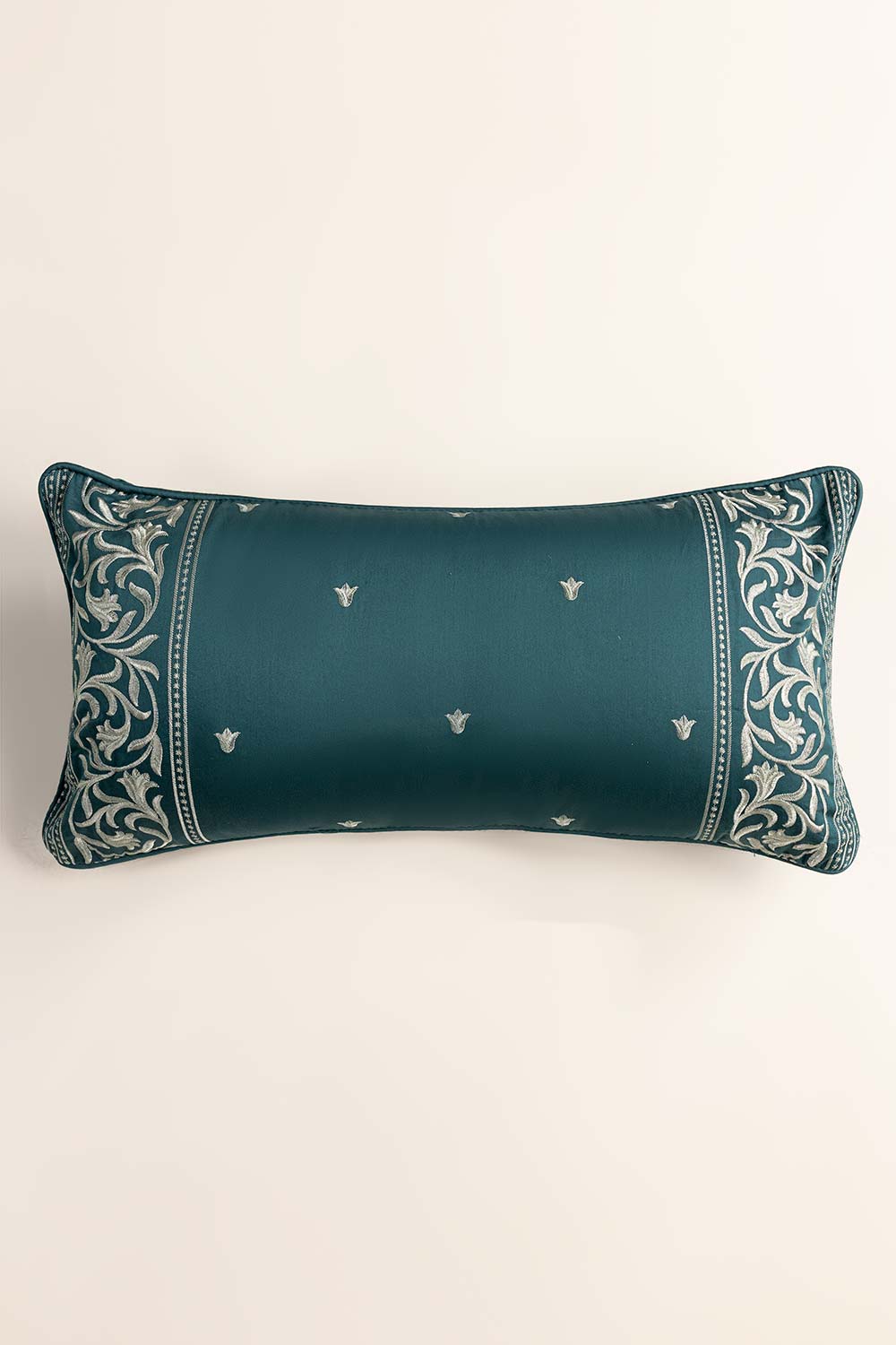 Teal Green T-400 Embroidered Deck Cushion Cover