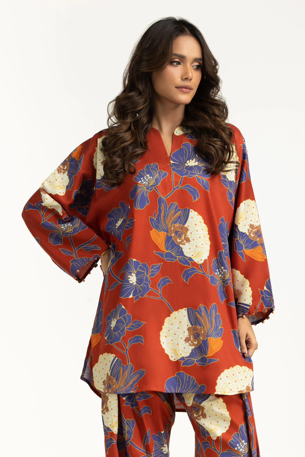 Tencil Viscose Printed Co-Ord Set - Image 3