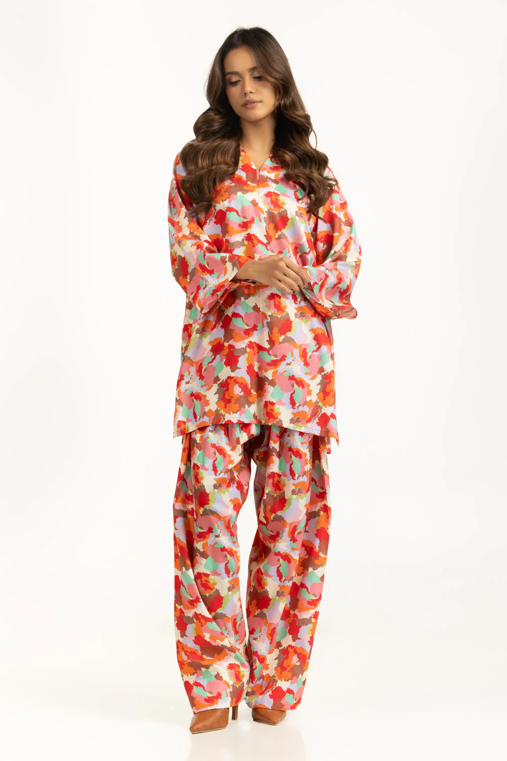 Tencil Viscose Printed Co-Ord Set - Image 3