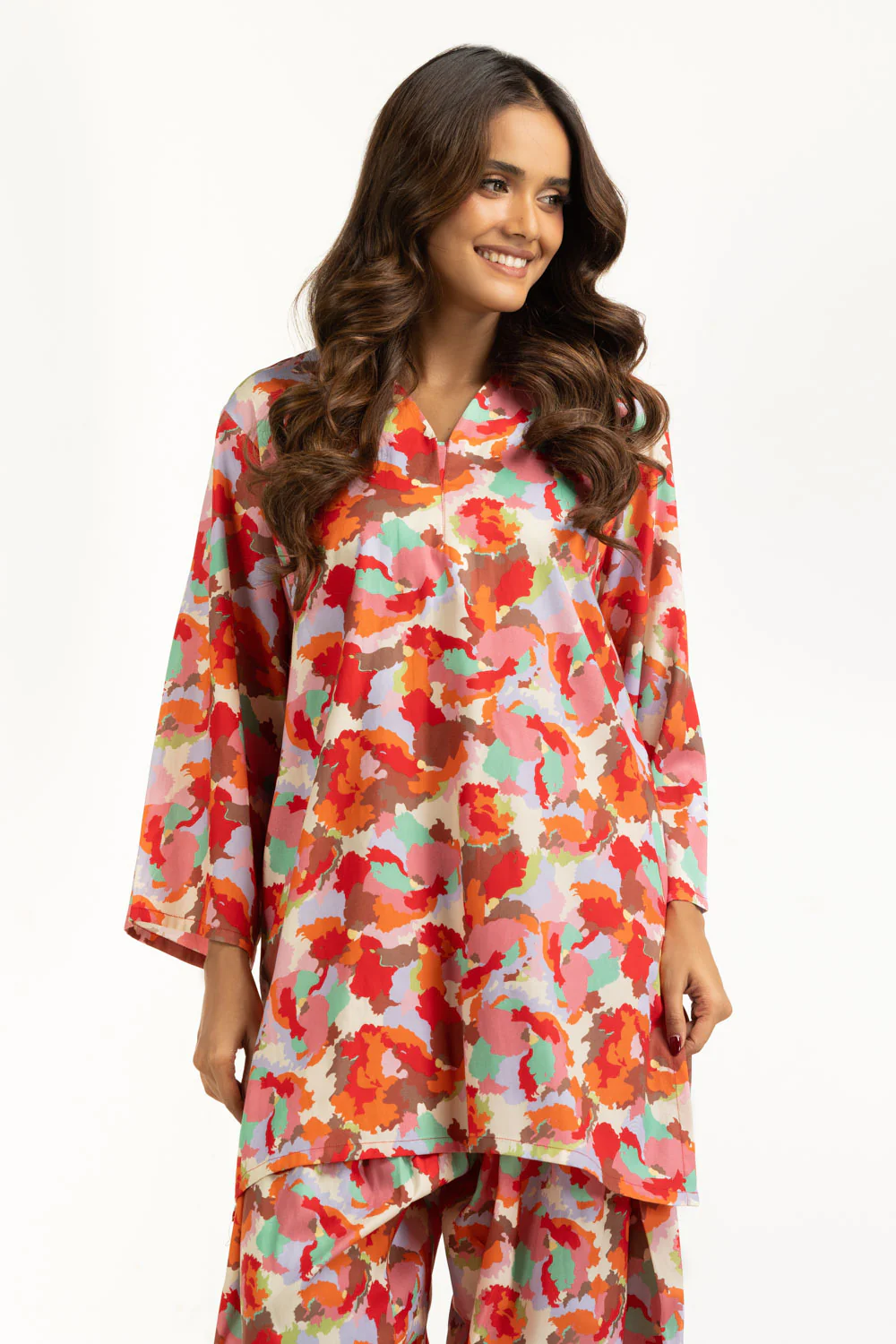 Tencil Viscose Printed Co-Ord Set - Image 4