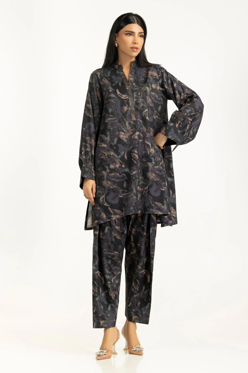 Tencil Viscose Printed Co-Ord Set - Image 3